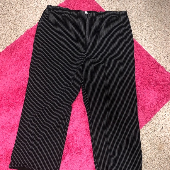 Black penstripe pants - Picture 1 of 3